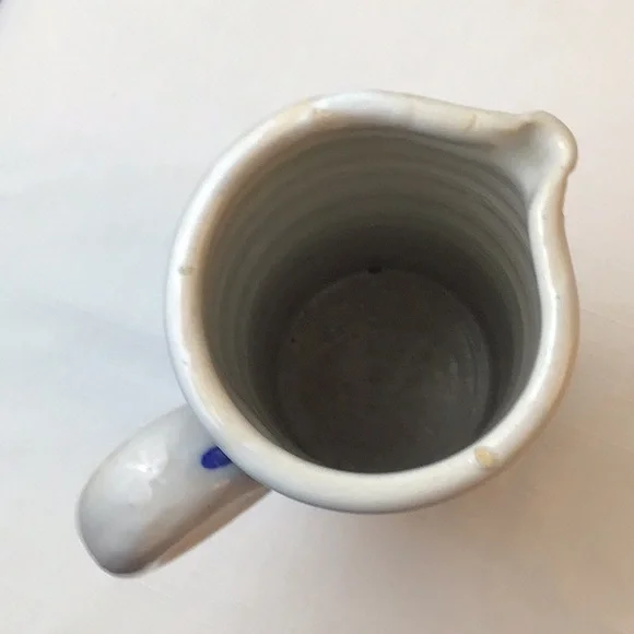 Glazed Earthenware Jug, Blue and White. - Picture 3 of 6